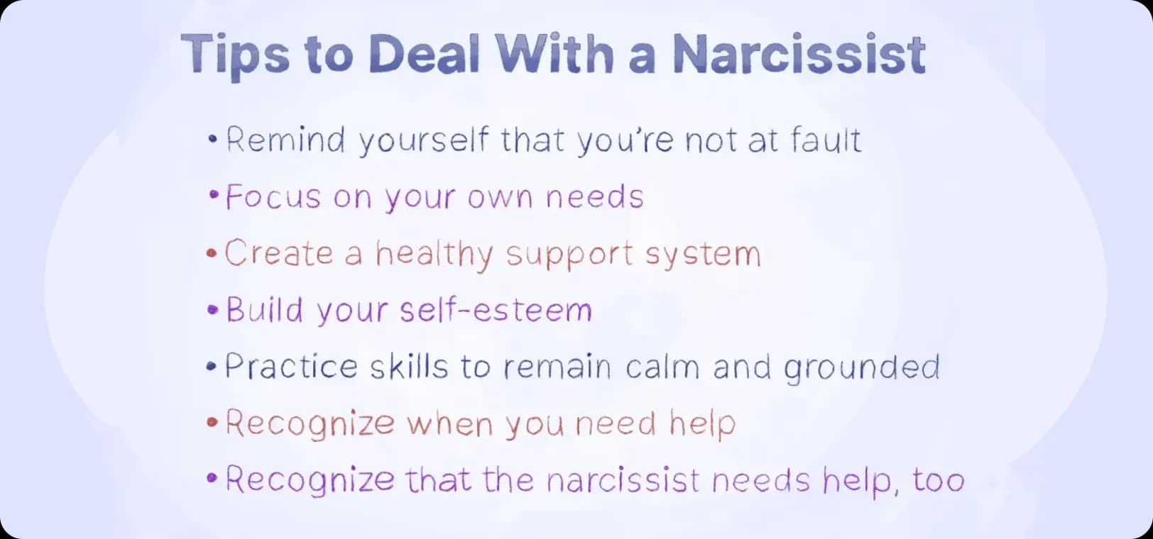 How to deal with a narcissist — 7 tips