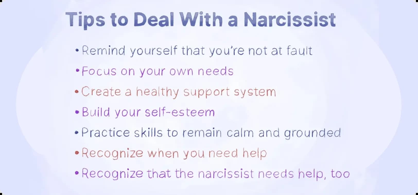 How to deal with a narcissist — 7 tips